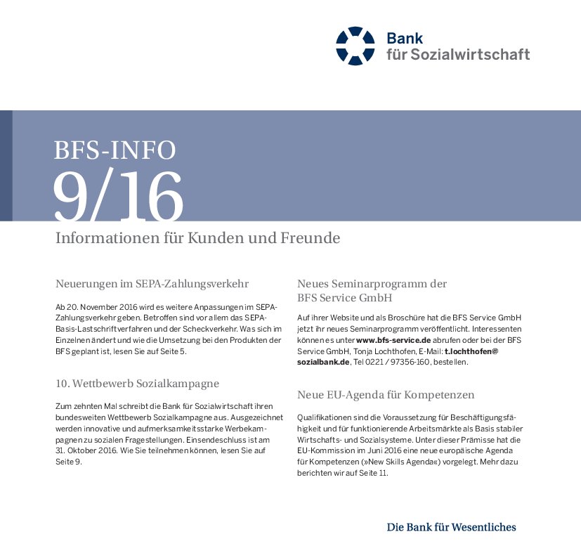 BFS-Info 9/16